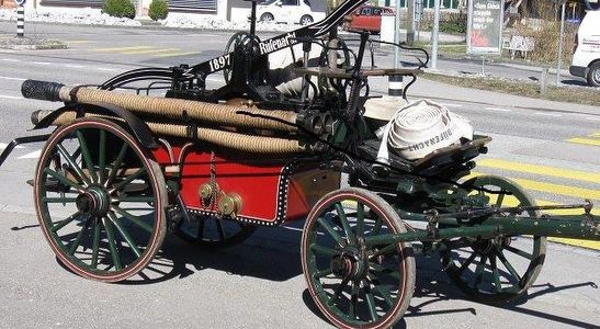 Handdruckspritze 1897 des Feuerwehrvereins Worb